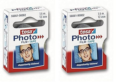 tesa Foto Film Ersatzrolle, 7.5 m x 12 mm (Packung mit 2)