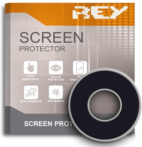 REY Protector Cámara Trasera 3D 5D sin Cubrir Lentes para iPhone XR, Aluminio Color Negro - Plata