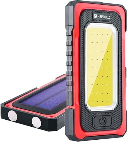 Hepoluz Linterna LED solar recargable 13W. ESPECIAL APAGON