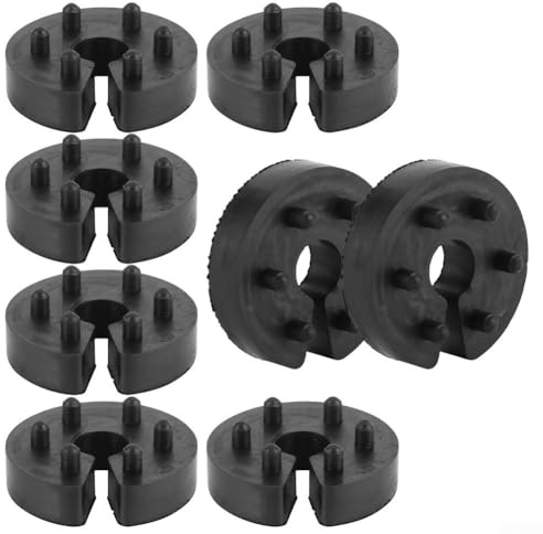 8 pezzi limitatore di corsa della molla 16 mm tampone per sospensione auto anteriore posteriore regolabile 6 posizioni robusto plastica nera montaggio riparazione veicolo accessori