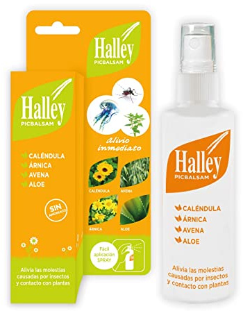 Halley Picbalsam Soothing Lotion by Contact with Insects, Jellyfish or Plants with Calendule, Arnic, Aloe and Oats, Lotion Spray 40 ml White