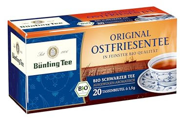 Bünting Tee Original Ostfriesentee 6er Pack – Schwarztee – 6 x 20 Teebeutel