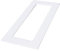 kekef Acrylglas Dekorrahmen weiß 1fach 2fach 3fach 4fach Tapetenschutz Wandschutz für Lichtschalter und Steckdosen (weiß 3-fach)