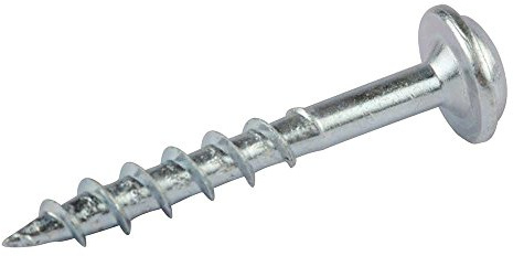 Kreg Zinc Pocket-hole Screws Washer Head Coarse No 8 X 1 1/4 Pack of 1200