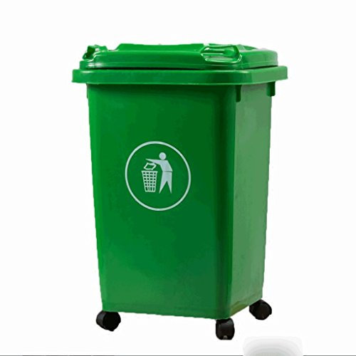 PIAOLING Poubelle en Plastique épaisse extérieure avec Couvercle
