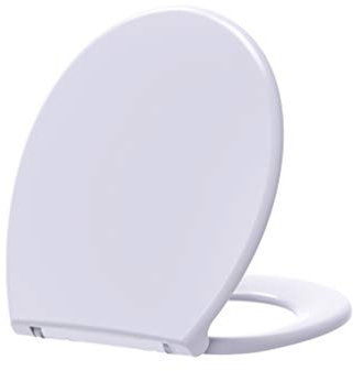 Grünblatt Premium Duroplast WC Sitz mit Absenkautomatik, abnehmbar zur Reinigung, Manhattan Grau (O-Form)