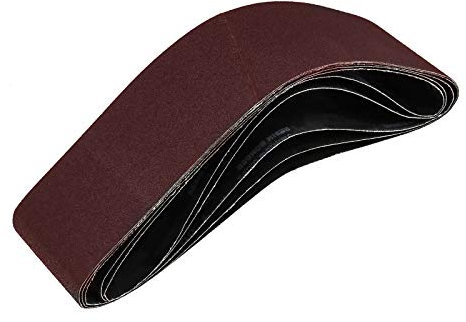 5x 100x915mm 60 Grana Cinghie Levigatura In Ossido Di Alluminio Abrasivo Nastro di Carta Vetrata Misura Per Levigatrice e Smerigliatrice Lucidatura Legno Metallo Plastica Vetroresina