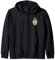 Srpska Cast Unisex Erwachsene Hoodie Schwarz S Serbischer Adler Grb Emblem von Serbien Doppelköpfiger Adler Krone Kapuzenjacke