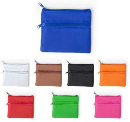 ANTEVIA - Porte Monnaie avec Double Poche léger et Robuste | Plus DE 20 MODÈLES | Homme Femme | Couleur: Bleu (Ralf Bleu)
