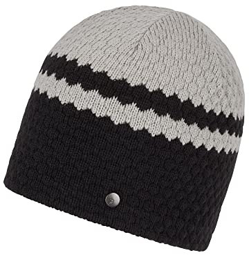 Ziener Damen ILARY Mütze/gestrickt, Wolle, Fleece Futter, Silver beige, Einheitsgröße