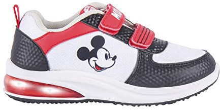 CERDÁ LIFE'S LITTLE MOMENTS Jungen Baskets Lumières De Mickey Mouse Avec Scratch Pour Assurer Son Indépendance Et Son Confort - Licence Sneaker, Grau, 29 EU