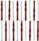 AERZETIX - C65007 - Set di 10 tasselli 10x140mm per mattoni forati/cemento cellulare + 10 viti Ø6x140mm con testa fresata - in nylon/metallo - fissaggio materiali cavi lavoro costruzione perforazione