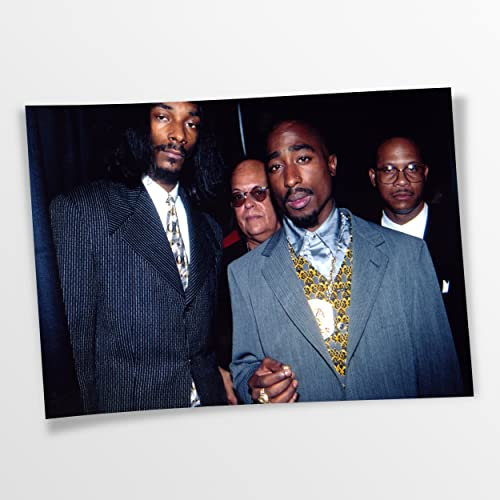 Artis Prints Poster (Baumwolle) Tupac, Snoop Dogg, Rap, 90's, Hip Hop, Klein bis XXL, Inneneinrichtung - Wohnzimmer - Wohnung, Dekoration