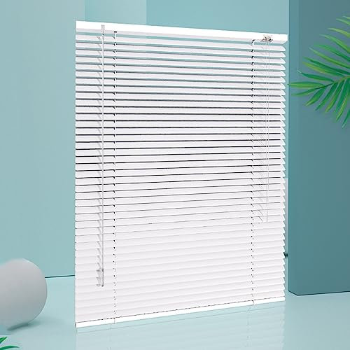 Sh000ad Tenda Veneziana in Alluminio per Interni,Bianco,Tenda Parasole,Oscuranti/Isolamento Termico Tenda Veneziana in Metallo,per Finestra Home Office,Larghezza x Altezza (50x70cm)