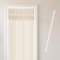 Cozyor Makramee Boho Vorhang + Klemmstange 70-120 cm ohne Bohren Türvorhang Fenstervorhang 132x200cm Raumtrenner, Wandbehang & Deko beige weiß, Hochzeit, Schlafzimmer