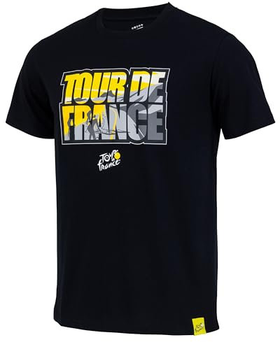 Tour de France T-Shirt TDF – Offizielle Kollektion Radsport, Schwarz , L