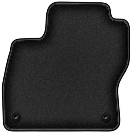 Velours-Fahrermatte passend für Ford Focus MK3 2010-2018, Schwarz, DURBAN | passend für Schrägheck/Limousine/Kombi; geschorener Premium-Velours (Polyamid), ca. 10 mm