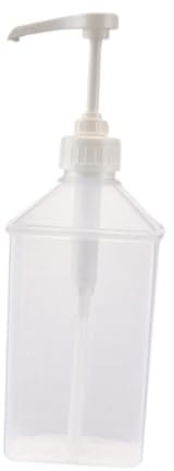 Distributeur de Sauce à Pompe à Condiments, Transparent 1l Recipient Sauce, Sauce Pompe Bouteille Vide En Plastique Sirop Sauce Ketchup, Bouteille à Condiments pour Vinaigrette, Sauce Barbecue, 10CC