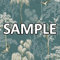 World of Wallpaper Japanese Garden Inspired Oriental Asian Themed Wallpaper Sample for Living Room and Bedroom Cherry Blossom Trees and Oriental Birds - Teal/Dark Green 946101 Sample