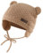 XIAOHAWANG Baby Wintermütze Jungen Mädchen Warmer Strickmützen Weicht Baumwolle-Futter mit Süße Bärenohren Winter Babymütze(Khaki, 6-18 Monate)