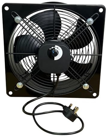 POWERSTAR ELECTRICALS Powerful Metal Industrial Ventilation Extractor Axial Exhaust Commercial Air Blower Fan (18 Inches / 450mm)