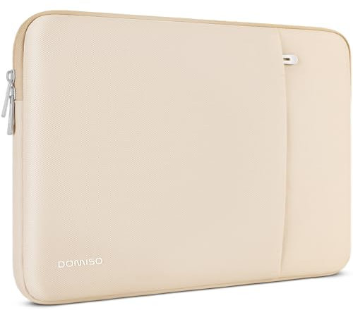 DOMISO Custodia PC Portatile Sleeve 17,3 Pollici,Impermeabile Moda Laptop Borsa Porta PC Computer Compatibile con 17,3 Pollici Notebook HP ASUS Dell Microsoft MSI, Beige