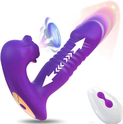 Vibromasseurs Sex Toy's femme Clitoridien Vbrator Sex Toys Succion pour Femme Vibromasseur va et vient Point G Stimulation USB Recharge 10 x 10 modes étanche Gode Vibro-masseur Femme