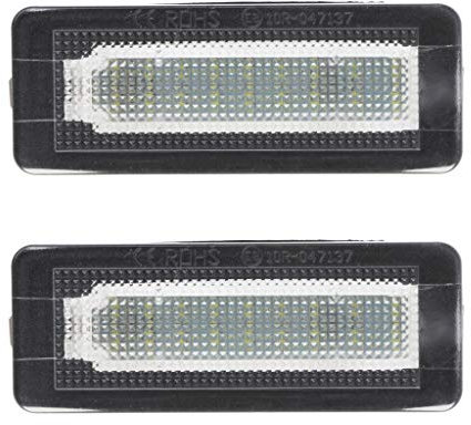 Pjeghbvop 2 Teile/Satz 18 LED Kennzeichen Licht Lampe Fehler Kostenloser Für Für Smart Fortwo Coupe 450 451 W450