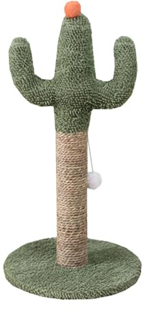 Cactus d'arbre de chat, cactus Cat arbre | Cat mignon Scratching Post - Jouet pour animaux de compagnie interactif vertical avec balle pendante, poteaux à gratter de chaton stable pour les petits chat