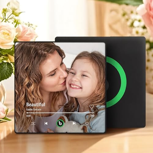 Imán de Refrigerador con Música Personalizado Regalo Día de la Madre Regalos Personalizados para Mama Mujer Spotify Portada del Álbum Imanes Nevera con Foto Regalos Originales Día de la Madre