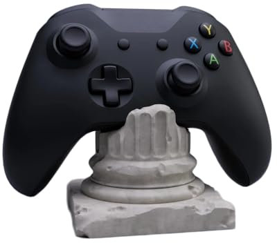 Soporte de control para Xbox Series X/S, soporte para gamepad con base antideslizante, soporte de pantalla de escritorio para accesorios de controlador Xbox, soporte compacto de ABS (blanco)