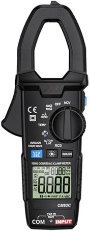 Professional Clamp Meter For W/LCD Backlight True-RMS Multimeter Pocket Clamp Meter Inrush Function NCV Meter Anti-