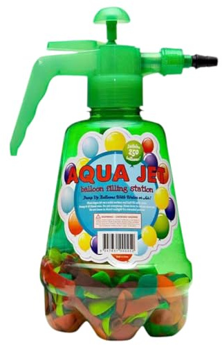 Aufblasgerät für Wasserballons – manuelle Pumpe für Luftballons, Garten-Sprühgerät | Outdoor-Partyzubehör mit 500 bunten Luftballons, einfaches Aufblaswerkzeug für Sommerspiele