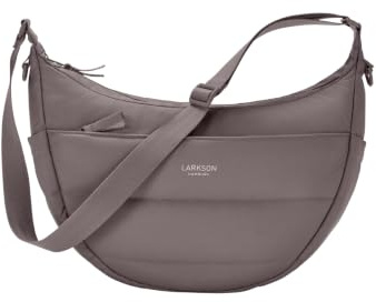 LARKSON Crossbody Bag Damen & Herren - Emma - Puffer Umhängetasche im Halbmond Design - Halbrunde Schultertasche - Puffy Moon Bag - Wasserabweisend