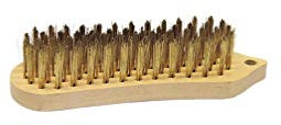 BROSSE METALLIQUE MANUELLE FORME VIOLON 200X60 ACIER LAITONNE 5 RANGS REFLEX 710.201