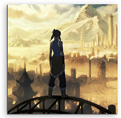 The Legend of Korra Leinwandbild in 60x60cm Made in Germany! Preiswerter fertig gerahmter Kunst-Druck zum Aufhängen - tolles und einzigartiges Motiv. Kein Poster oder Plakat!