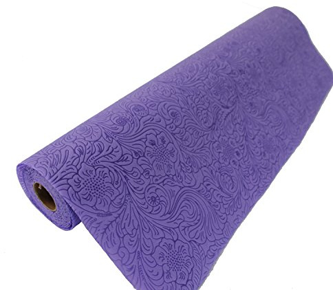Tischläufer Rolle 5 m x 50 cm – Tischband für Party & Feier – Tischdeko für Geburtstag, Hochzeit, Taufe, Kommunion, Konfirmation & Firmung (lila)
