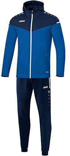 Jako Herren Trainingsanzug Polyester Champ 2.0 mit Kapuze, royal/Marine, M, M9420