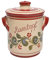 Steinzeug-Schmitt Rumtopf Serie Flora Deutsche Qualität (Inhalt 5 Ltr. - Rot-Grün)