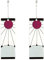 BANSAT 1Pair Kamado Tanjirou Earrings Japanese Anime Demon Slayer Eardrop Cosplay Prop Cartoon Jewelry for Men Women