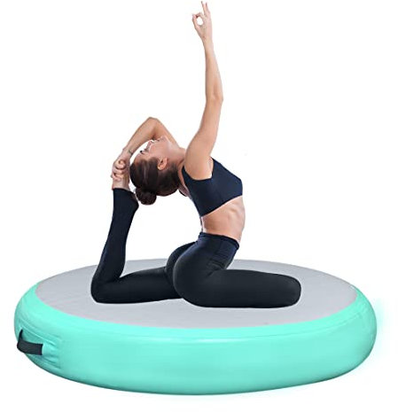 PPXIA Airspot Air Matte Track 20 cm Höhe, Aufblasbare Gymnastik Tumbling Matten, Gymnastikmatte mit Pumpe, Trainingsmatte, Sportmatte Yogamatte