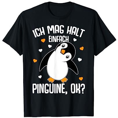 Ich mag halt Pinguine Kinder Damen Herren Penguin T-Shirt