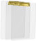3er Acryl Klemmbrett A4 mit Metalklemme, Schreibbrett DIN A4 mit Aufhängeose, Pad Halter Clipboard - Stabile Transparent Schreibplatte - Schreibblock 3er Pack in Farbe Gold