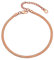 GOLDCHIC JEWELRY Rose Gold Snake Chain Anklet, Women's Herringbone Anklet Bracelet Foot Jewellery, 3mm Flexible Fit