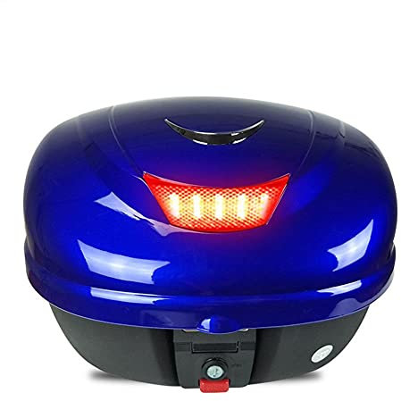 Topcase für Motorrad Roller Koffer Top Case Motorradkoffer 29L Motobike Case BITO Niedrigmotor Hintermotor Fall Design Tragbares Licht (Color : C)
