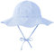 Durio Sonnenhut Baby Hut Kinder Verstellbarer Faltbare UV-Schutz mit Verstellbarem Bindebändern und Breite Krempe Blau-Weiß Streifen 12-24 Monate (Tag Size M)