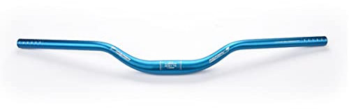 LHHL Mountainbike Lenker 31,8 mm Mountainbike Schwalbe Lenker 700 mm Aluminiumlegierung MTB Lenkerhöhe 50 mm (Farbe: Blauw, Größe: 700 mm)