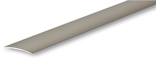 (13,99EUR/m) Übergangsprofil | 50 x 900 mm | Edelstahl-Look selbstklebend | Nahtdeckprofil Dehnungsfugenprofil Abdeckleiste | für Übergänge universell einsetzbar