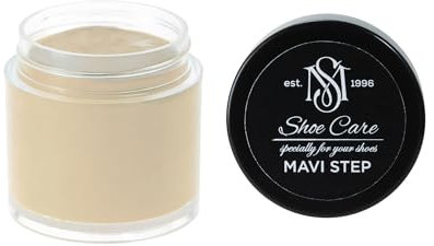 Crème Réparation & Recoloration MAVI STEP Cuir - Combleur Fissures - Canapés, Chaussures - Restaure Couleur & Répare Éraflures - 326 Sable Pastel