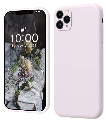 ElestBela iPhone 11 Pro Max Hülle Silikon Case, Ultra Dünn Slim mit Microfiber, Kratzfeste Rundumschutz Case Schutzhülle Hülle für iPhone 11 Pro Max 6.7'' Hell Rosa